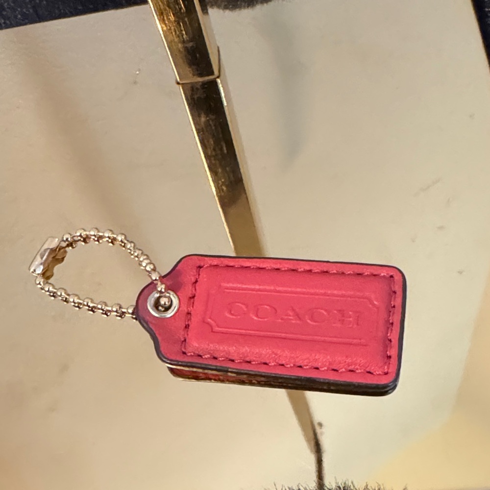 Coach Leather Hang Tag - Gem